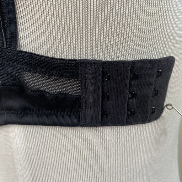 Le Mystere NO 9 Lolita Triangle Bra #7159 in Black Noir US 30E - Picture 3 of 8